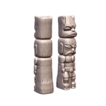 28mm DND Wooden Tribal Totem Terrain Decoration MineeForm FDM 3D Print STL File