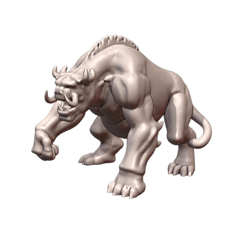 28mm Sci-Fi Armored Brute with Tusks for Galactic Adventures MineeForm FDM 3D Print STL File