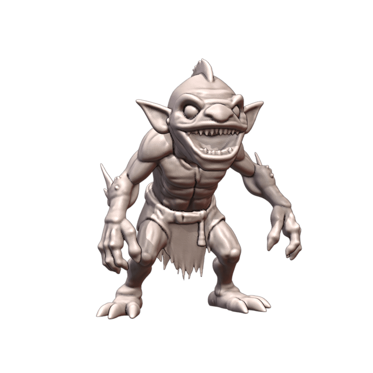 28mm Sci-Fi Cunning Goblin Thief for Interstellar Conflicts MineeForm FDM 3D Print STL File