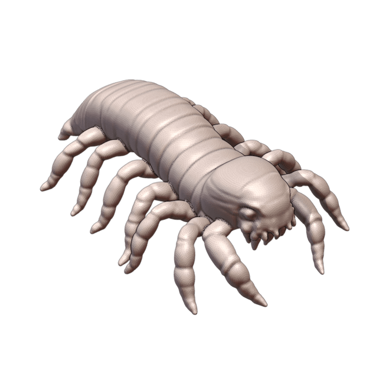 28mm Sci-Fi Giant Mutant Centipede for Alien Landscapes MineeForm FDM 3D Print STL File