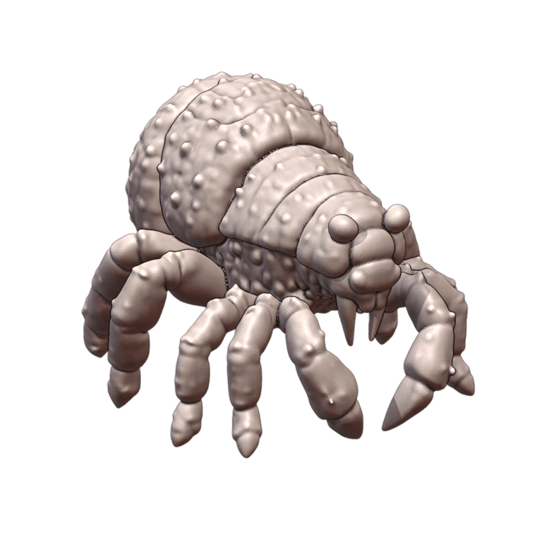 28mm Sci-Fi Giant Terrifying Insectoid with Spiky Back MineeForm FDM 3D Print STL File