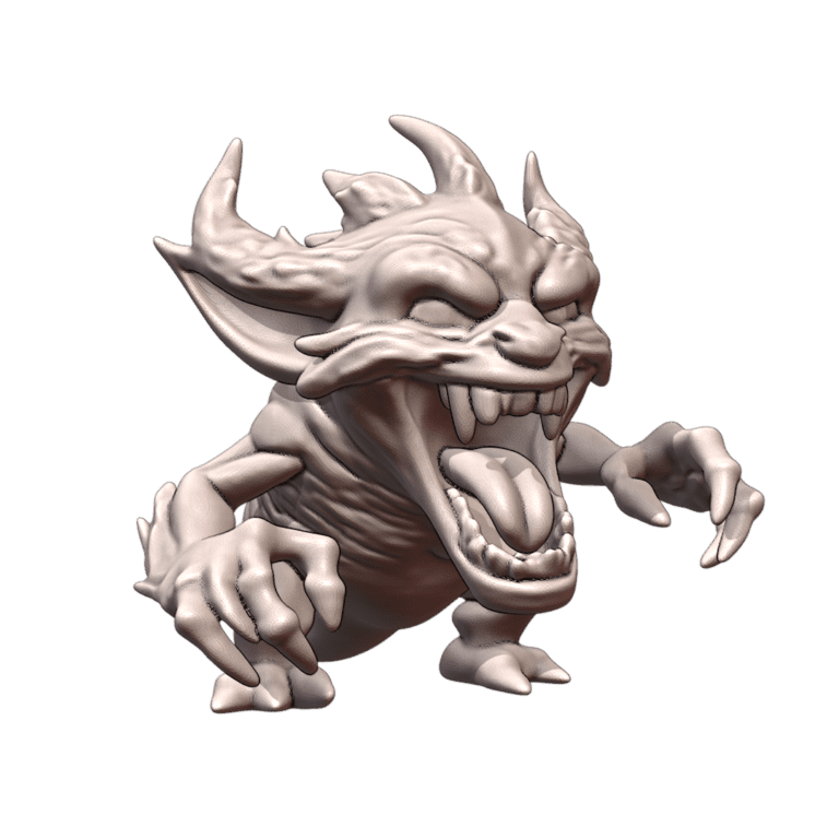 28mm Sci-Fi Giant Zany Goblin with Exaggerated Features MineeForm FDM 3D Print STL File