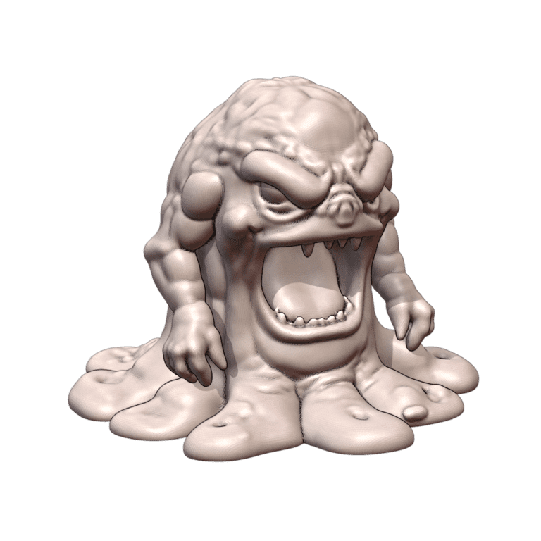 28mm Sci-Fi Gloomy Sludge Slime Creature MineeForm FDM 3D Print STL File