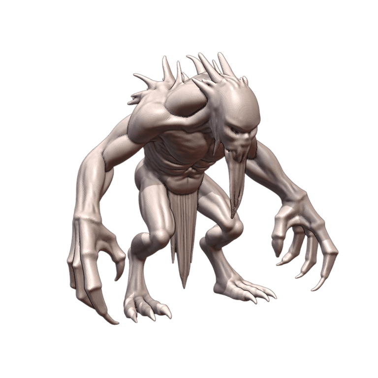 28mm Sci-Fi Gruesome Horror Agile Predator MineeForm FDM 3D Print STL File