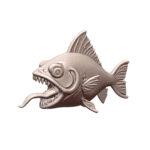 28mm Sci-Fi Mutant Fish with Fangs for DND Encounters MineeForm FDM 3D Print STL File