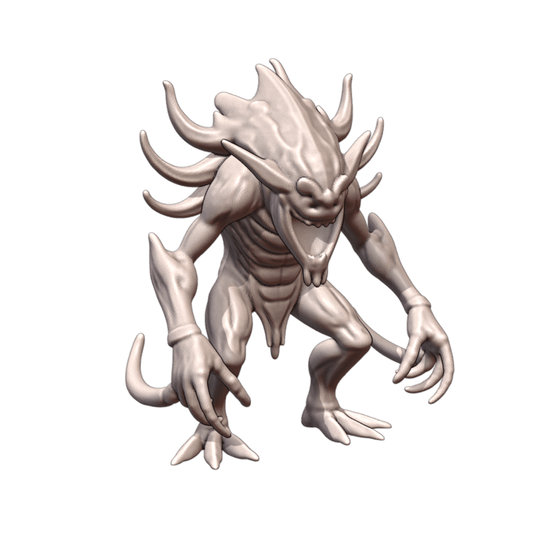 28mm Sci-Fi Sinister Alien Entity for RPG Scenarios MineeForm FDM 3D Print STL File