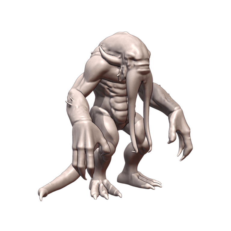 28mm Sci-Fi Sinister Entity from the Abyss for Interstellar Battles MineeForm FDM 3D Print STL File