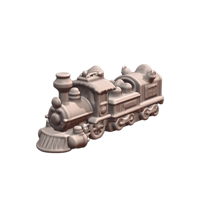 Christmas Decoration Charming Holiday Train Engine MineeForm FDM 3D Print STL File