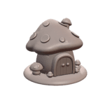 Enchanted Mushroom Cottage for Fairy Garden Settings