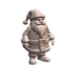 Jolly Santa Claus with Belt and Boots for Holiday Decor