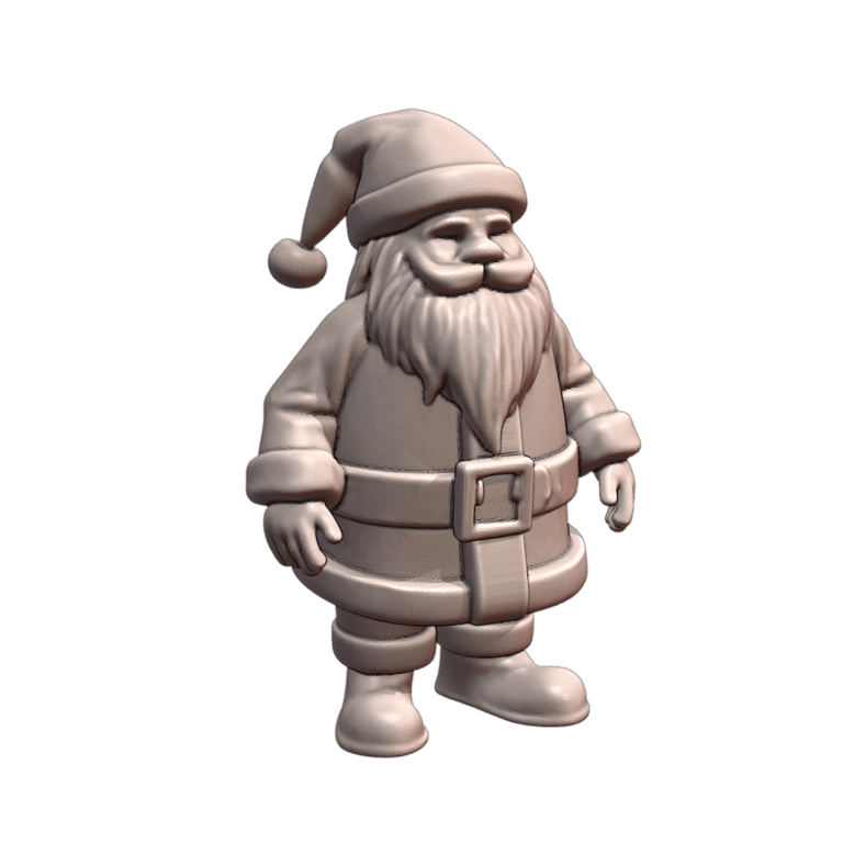 Jolly Santa Claus with Belt and Boots for Holiday Decor