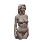 NSFW Elegant Middle Aged Mom Nude Woman Sculpture in Bust Form