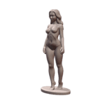 NSFW Nude Female Figurine in Standing Pose