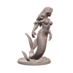 NSFW Nude Mermaid Statue with Ocean Floor Display