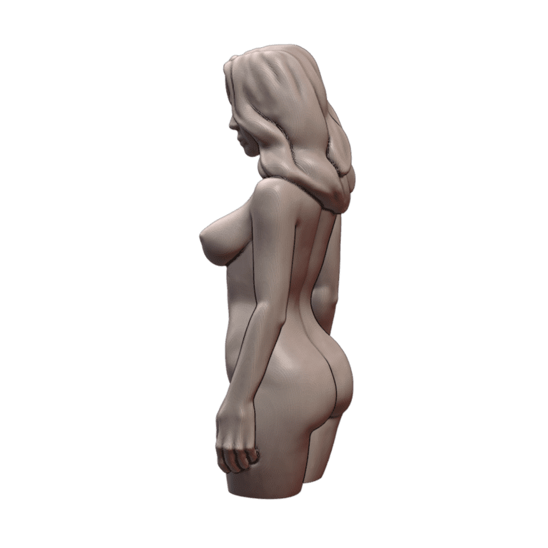 NSFW Realistic Curvy Nude Large Chest Female Figurine