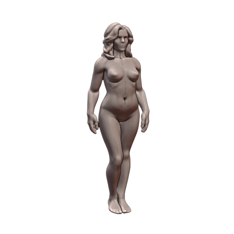 NSFW Regular Looking Nude Female Sculpture in Walking Position