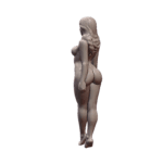 NSFW Standing Nude Woman Statue with Perfect Curves