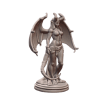 NSFW Winged Female Demon Statue in Striking Pose