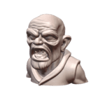 Quarter Scale Grumpy Goblin Shaman Bust Sculpture