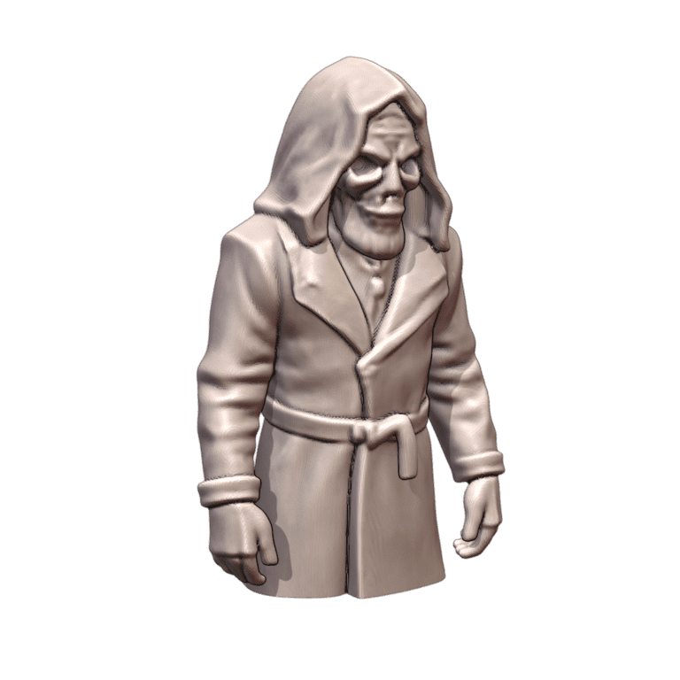 Quarter Scale Haunted Hooded Skeleton in Robe Bust