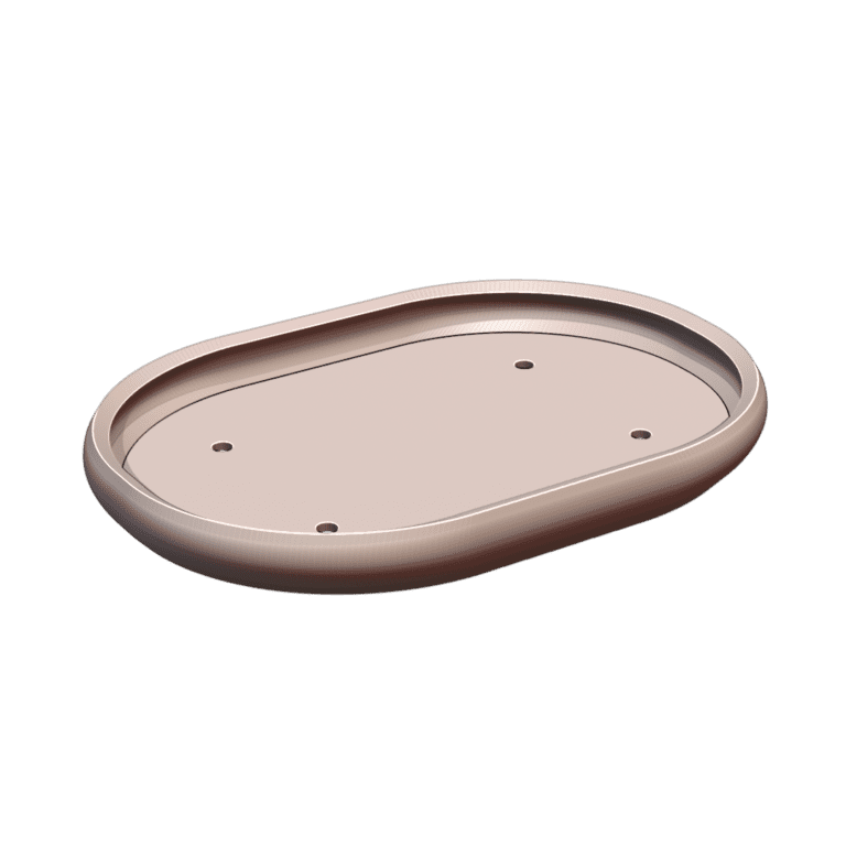 Shallow Bonsai Tray with Drains for Planter Support