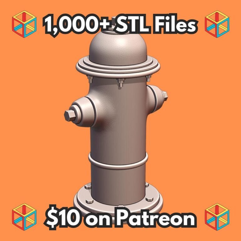 24th Scale Model Fire Hydrant Prop for Street or Garden Scene MineeForm FDM 3D Print STL File