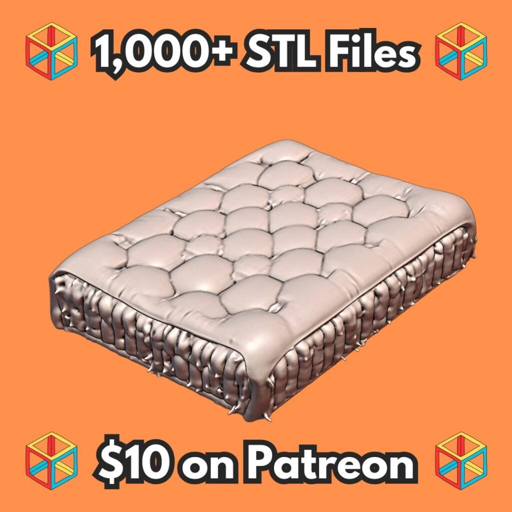28mm DND Adventurer's Straw Bed Rest Pad in Tavern MineeForm FDM 3D Print STL File