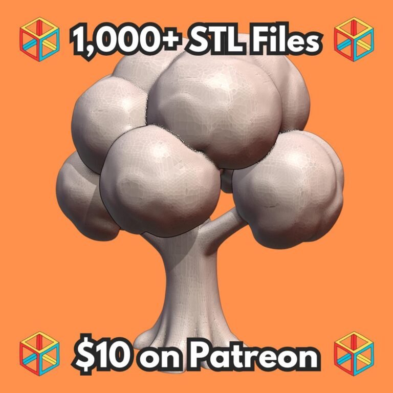28mm DND Bubble Canopy Tree Miniature for Fantasy Terrain MineeForm FDM 3D Print STL File