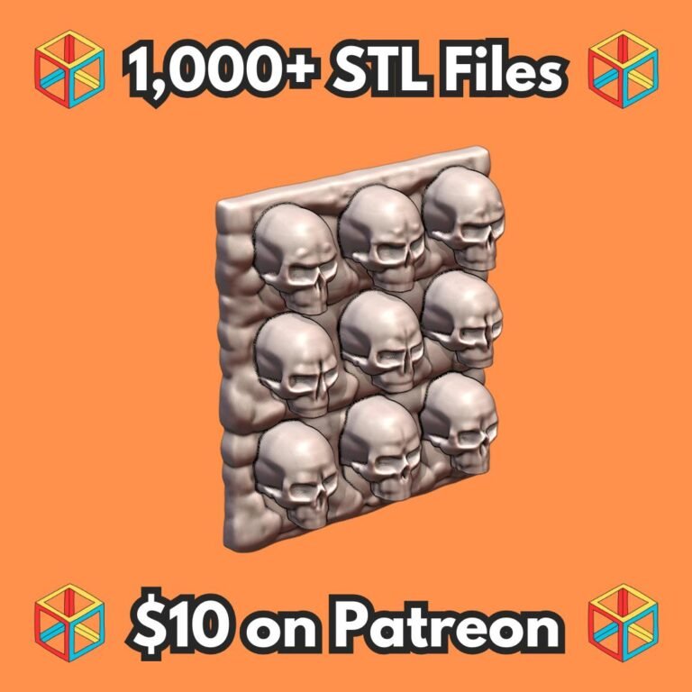 28mm DND Creepy Skull Tile for Dark Dungeon Adventures MineeForm FDM 3D Print STL File
