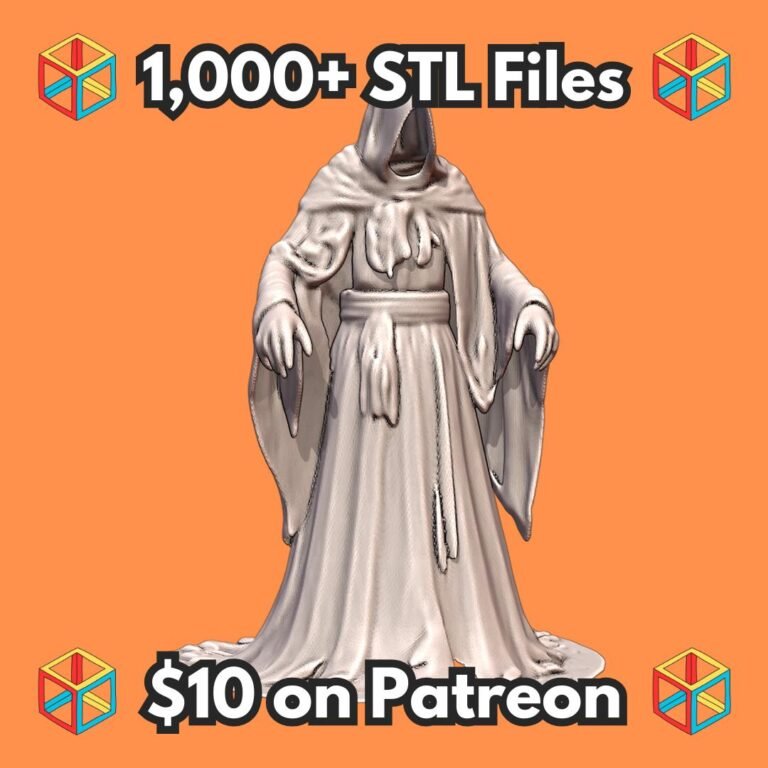 28mm DND Dark Phantom Wraith Spellbinder Fantasy Miniature MineeForm FDM 3D Print STL File