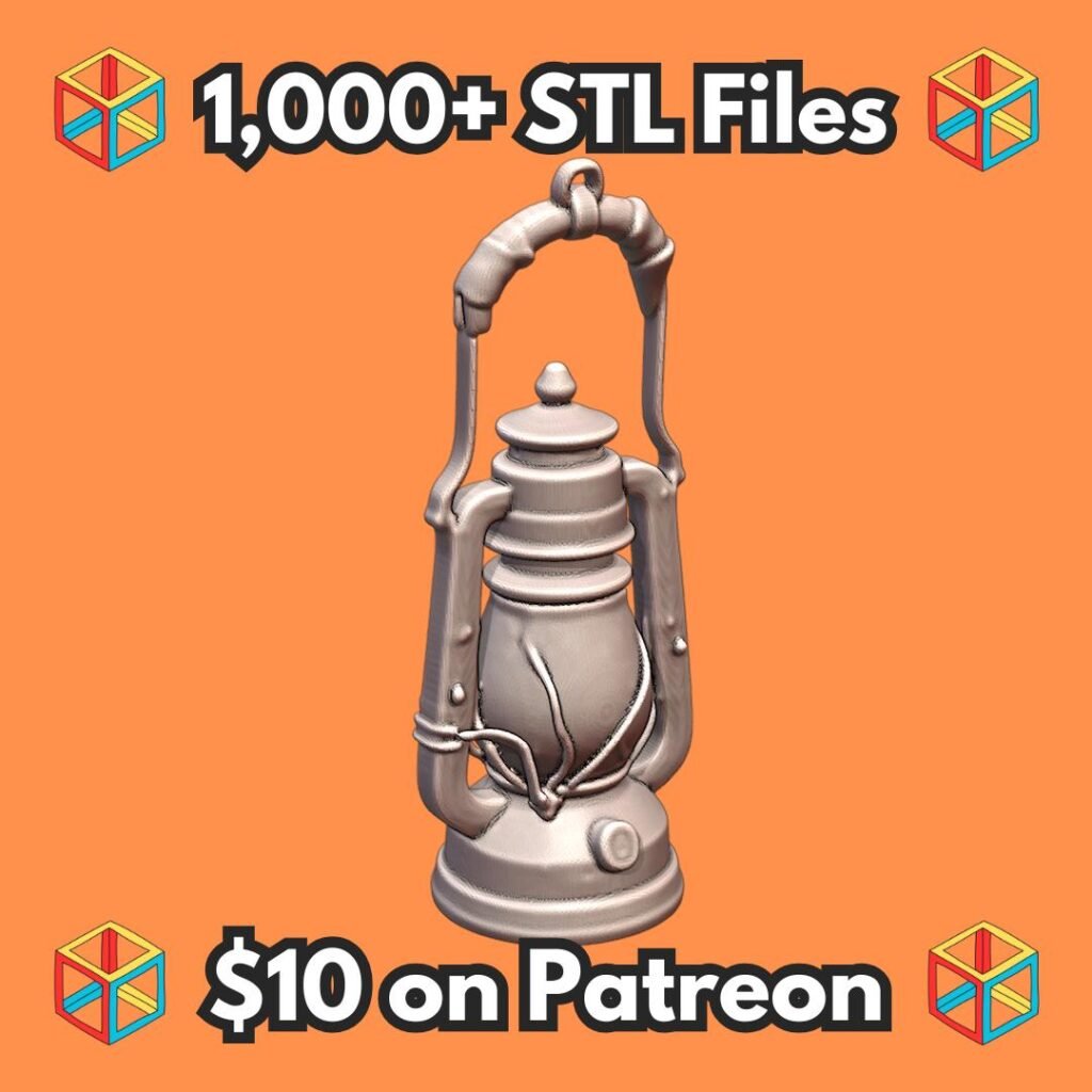 28mm DND Detailed Medieval Oil Lamp for Tavern Settings MineeForm FDM 3D Print STL File