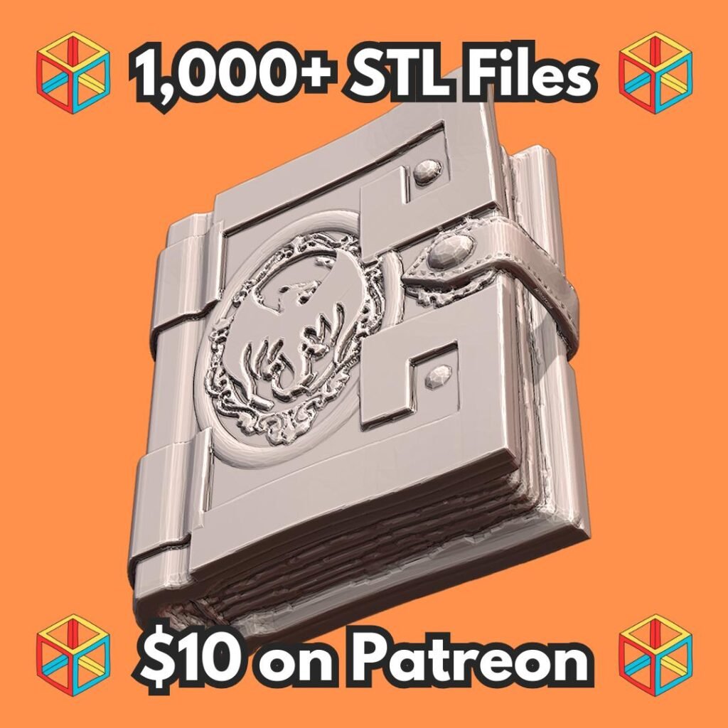 28mm DND Dragonborn Spellbook with Dragon Symbol Fantasy Miniature for Tabletop Gaming MineeForm FDM 3D Print STL File