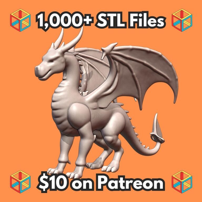 28mm DND Elusive Quick-Witted Swift Dragon Fantasy Mini MineeForm FDM 3D Print STL File