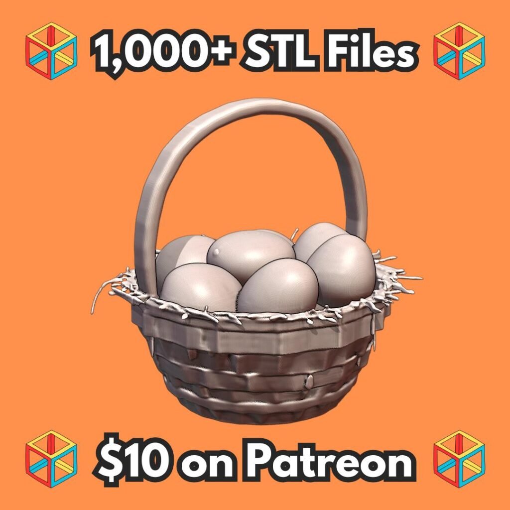 28mm DND Fantasy Terrain Farm Fresh Eggs in Woven Basket MineeForm FDM 3D Print STL File