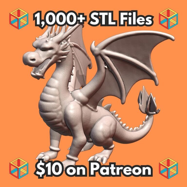 28mm DND Young Winged Dragon Miniature MineeForm FDM 3D Print STL File