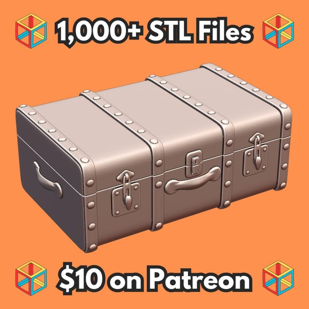28mm Fantasy Mini Miniature Suitcase Harry Potter Inspired for DND Tabletop Wargame Terrain MineeForm FDM 3D Print STL File