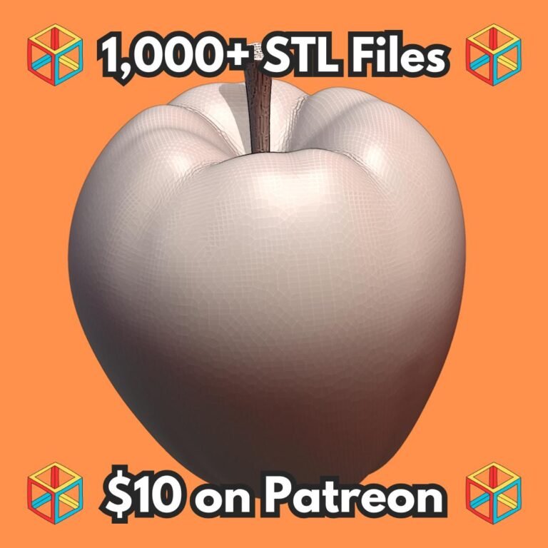 28mm Fantasy Miniature Apple Prop DND Tavern Food Terrain MineeForm FDM 3D Print STL File
