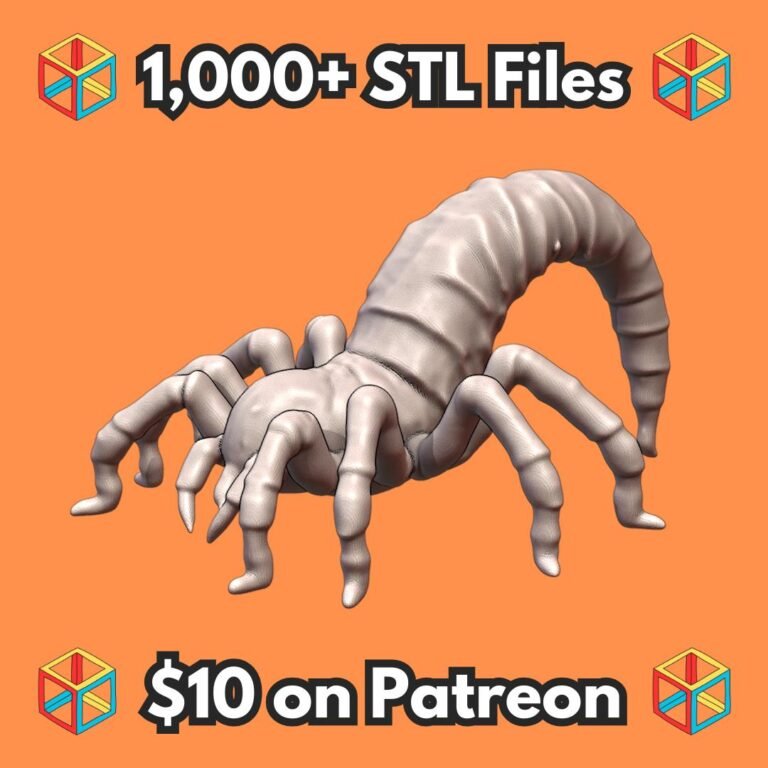 28mm Sci-Fi Insectoid Horror Miniature for Sci-Fi Adventures MineeForm FDM 3D Print STL File