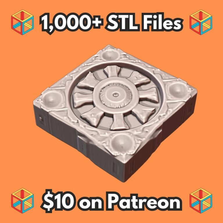 28mm Sci-Fi Relic Stone for RPG Environments MineeForm FDM 3D Print STL File