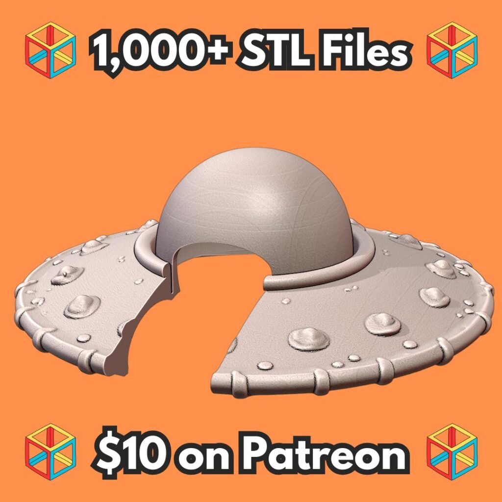 Alien UFO Themed Reptile Hide for Terrariums MineeForm FDM 3D Print STL File