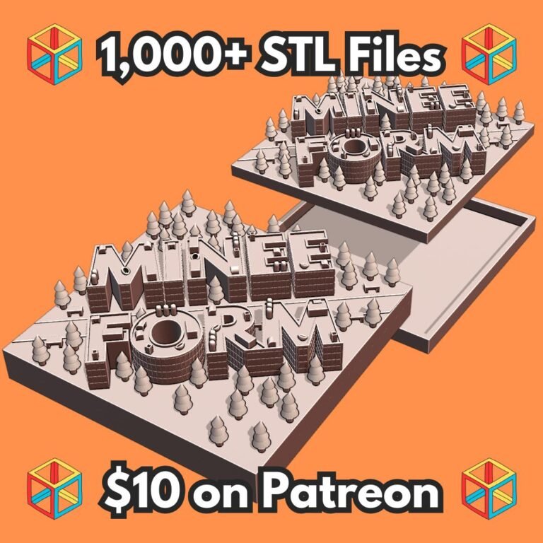 Architectural Scale Model of Office Park with Hidden Compartment for Hiding Valuables (Requires Pausing During Print) MineeForm FDM 3D Print STL File