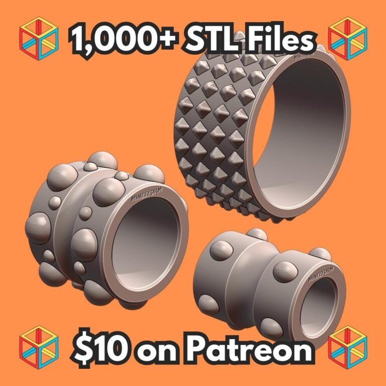 Assorted Size Textured Foam Rollers for Physical Therapy MineeForm FDM 3D Print STL File