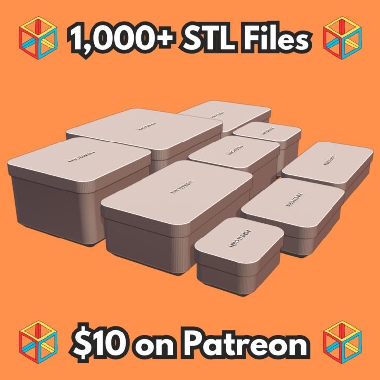 Assorted Sizes Small Storage Containers with Snap Lids MineeForm FDM 3D Print STL File