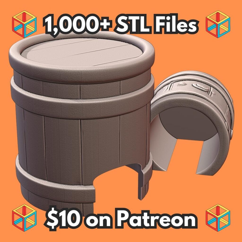 Barrel Themed Pet Hideout for Small Animals and Reptiles MineeForm FDM 3D Print STL File