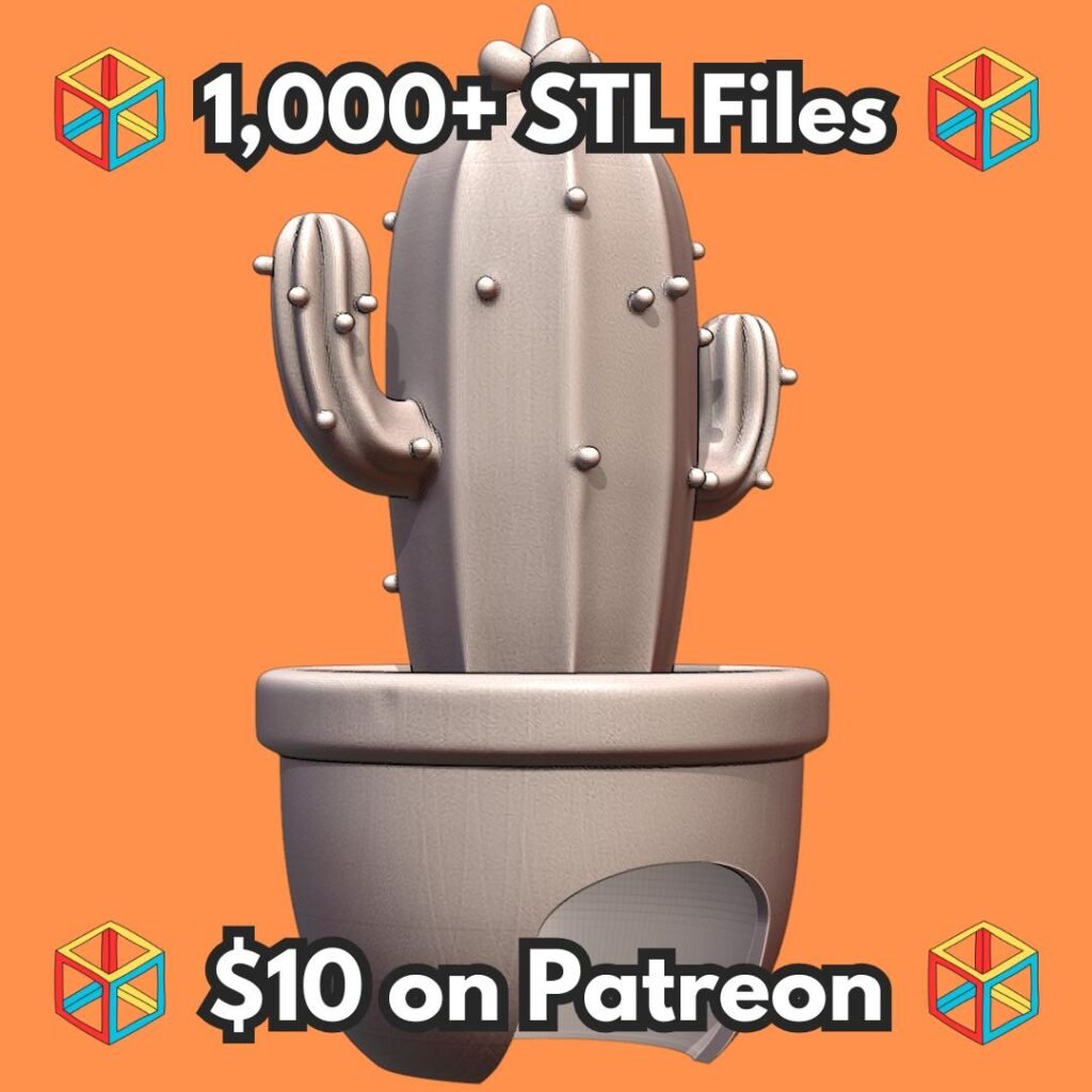 Cactus Shaped Planter and Pet Hide Combo for Small Animals MineeForm FDM 3D Print STL File