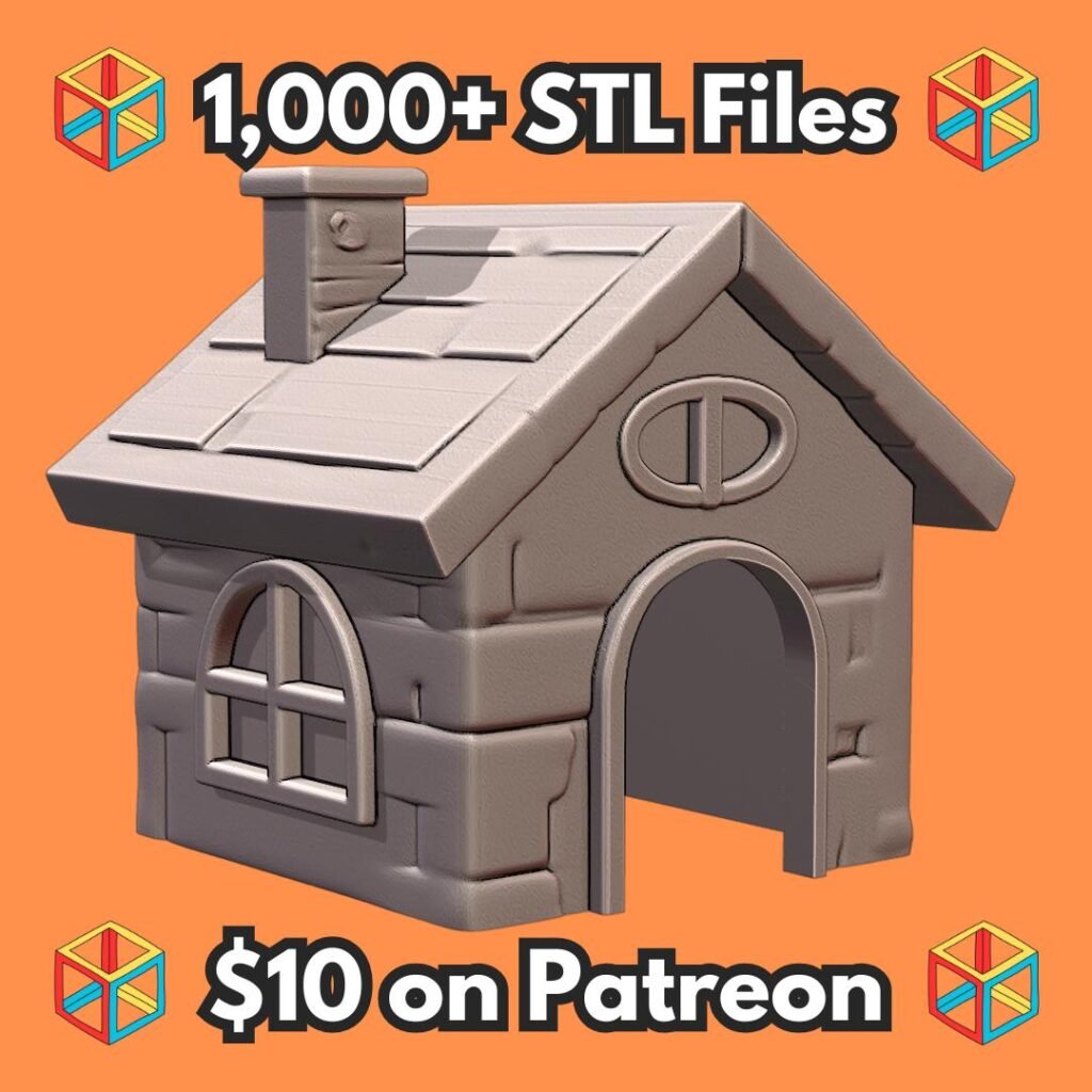 Charming Cottage Hideaway for Small Pets and Reptiles MineeForm FDM 3D Print STL File