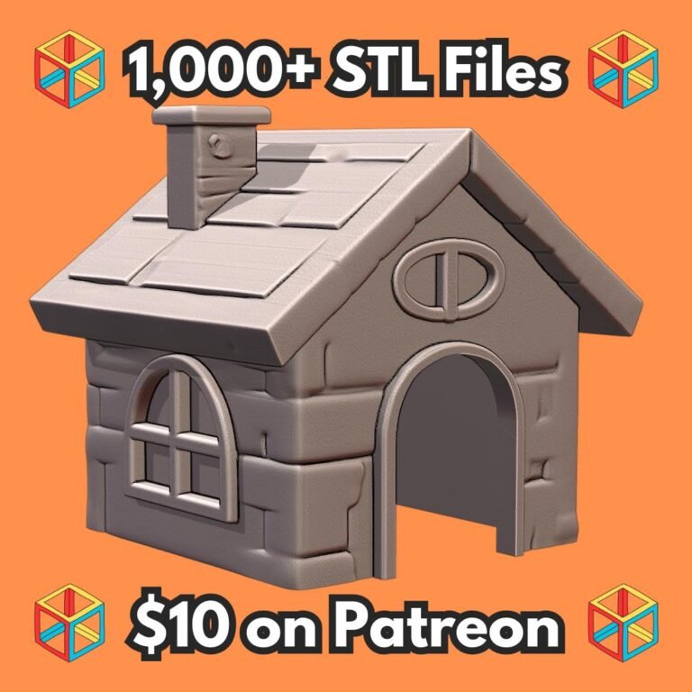Charming Cottage Hideaway for Small Pets and Reptiles MineeForm FDM 3D Print STL File