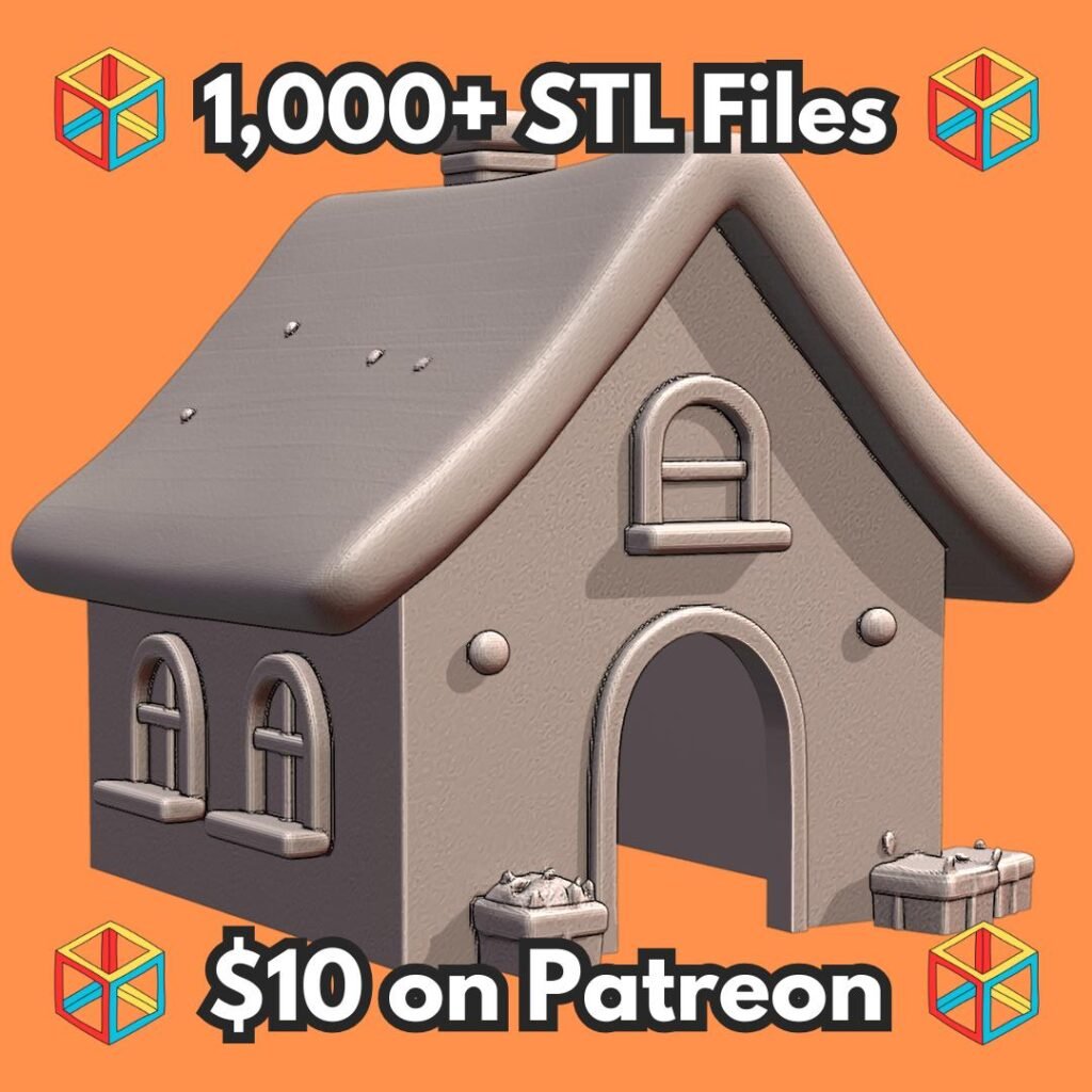 Charming Cottage Pet Hide with Flower Box Accents MineeForm FDM 3D Print STL File