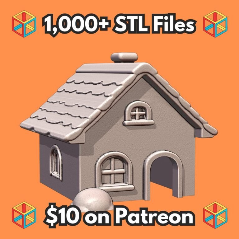 Charming Cottage Style Pet Hide for Small Animals and Reptiles MineeForm FDM 3D Print STL File