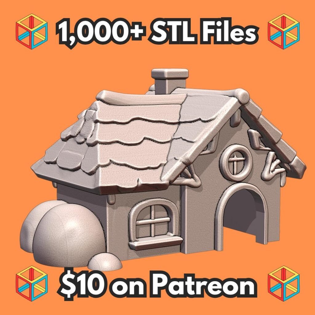 Charming Fairy Tale Cottage Pet Hide for Small Animals MineeForm FDM 3D Print STL File